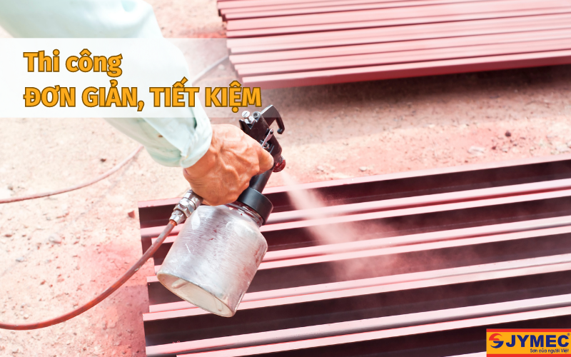 Chọn loại sơn sắt có cách thi công đơn giản