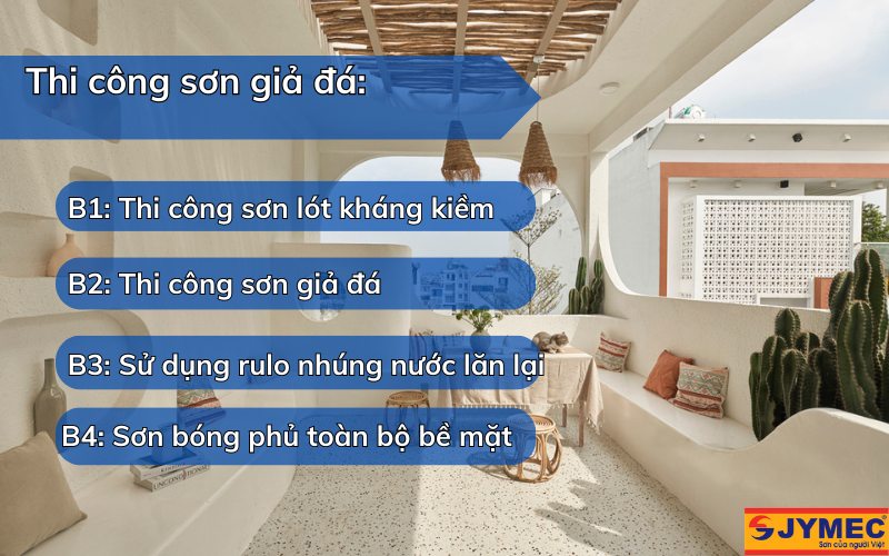 Thi công sơn giả đá