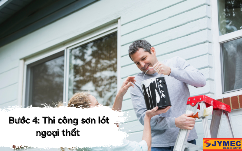 Thi công sơn lót ngoại thất