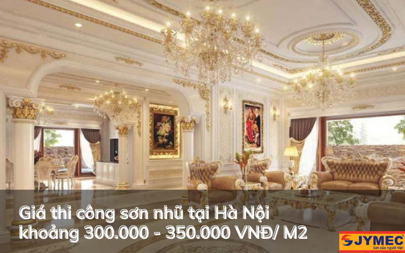 Giá thi công sơn nhũ tại Hà Nội