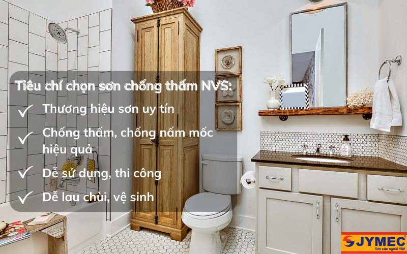 Tiêu chí lựa chọn sơn chống thấm WC