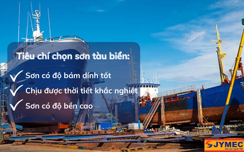 Tiêu chí lựa chọn sơn tàu biển