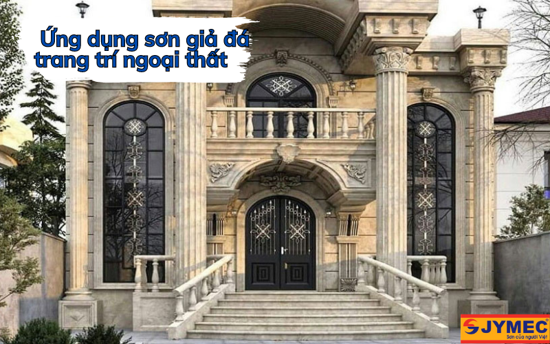 Mẫu mặt tiền sơn giả đá trang trí đẹp, ấn tượng