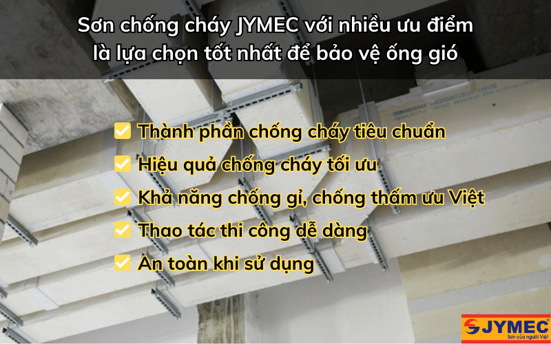 Ưu điểm của sơn chống cháy JYMEC