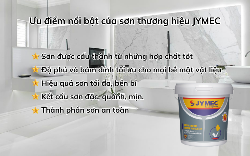 Chất lượng sơn của JYMEC đem đến hiệu quả cao