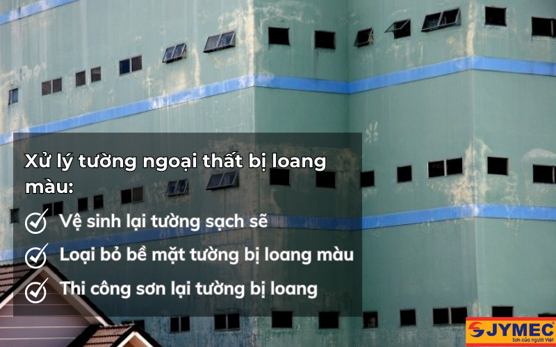 Biện pháp phòng tránh tường sơn bị loang màu