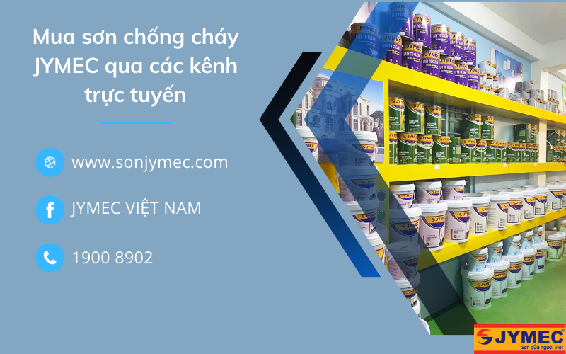Mua sơn chống cháy JYMEC qua các kênh trực tuyến
