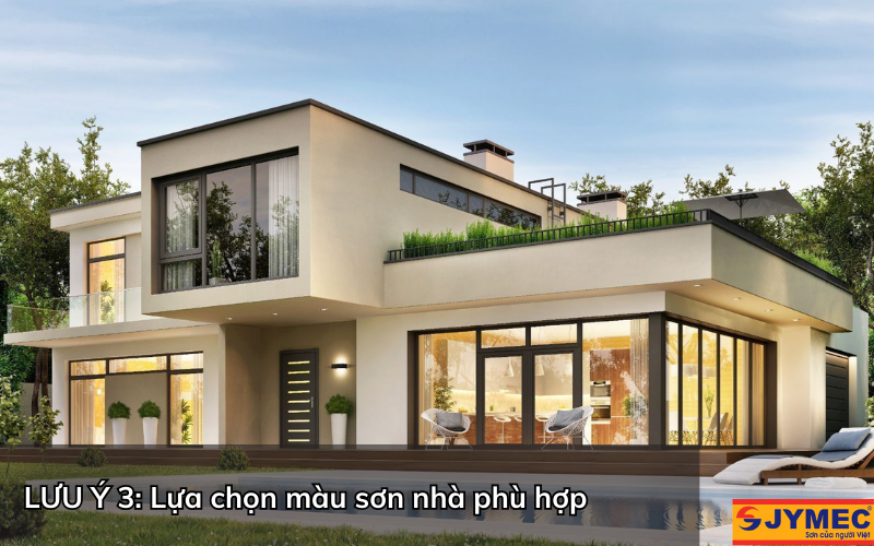 Lựa chọn màu sắc sơn phù hợp