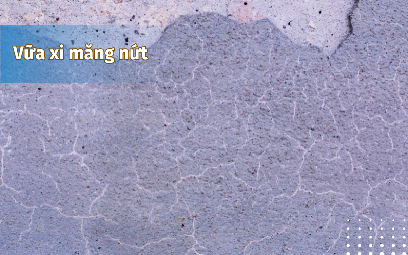 Lớp phủ sơn đá bị nứt do lớp xi măng bị nứt Lớp phủ sơn đá bị nứt do lớp xi măng bị nứt