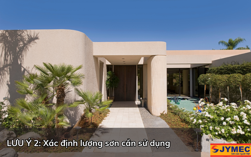 Xác định lượng sơn cần sử dụng