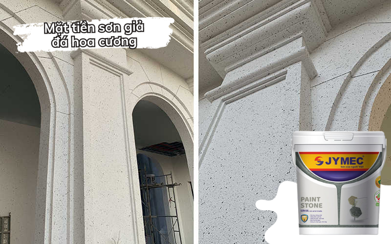 Mặt tiền sơn đá hoa cương