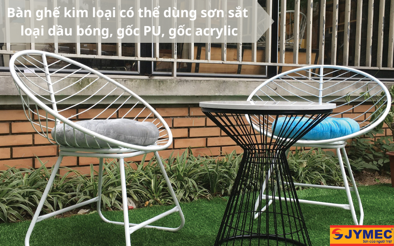 Bàn ghế kim loại nên chọn loại sơn sắt nào?