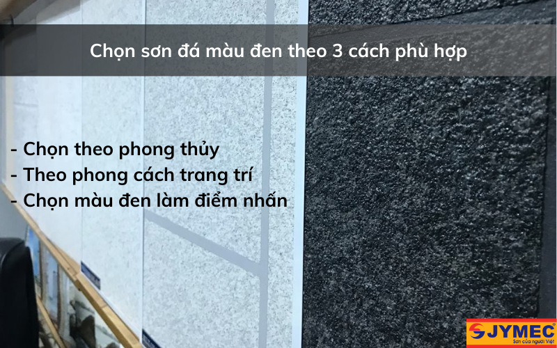 Mẹo chọn sơn đá màu đen đúng cách