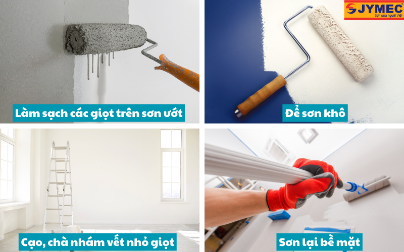 Cách khắc phục sơn tường bị nhỏ giọt