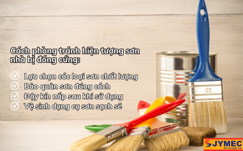 Cách phòng tránh hiện tượng sơn nhà bị đóng cứng