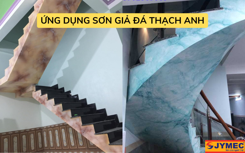 Cầu thang sơn giả đá thạch anh