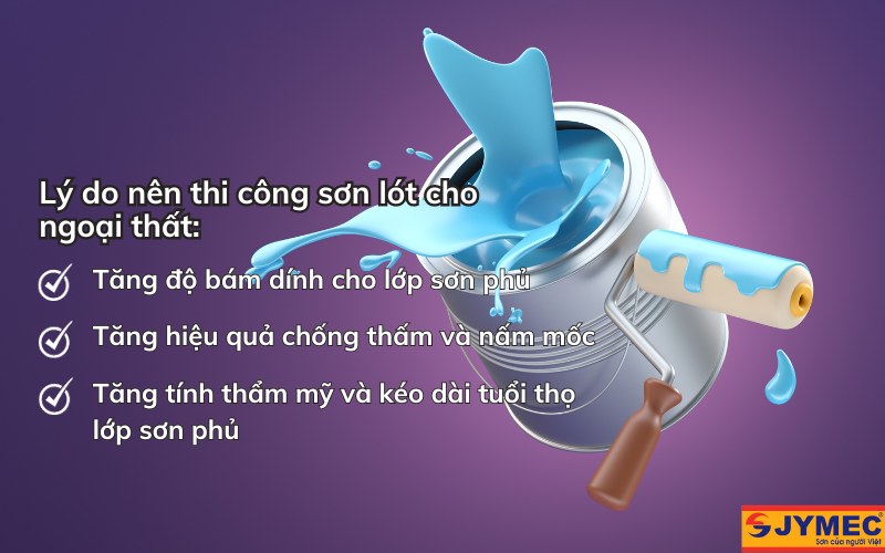 Có cần thi công sơn lót cho ngoại thất hay không?