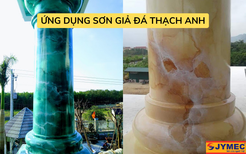 Ứng dụng sơn cột đá thạch anh