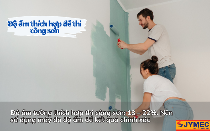 Độ ẩm tường tốt nhất để sơn nhà