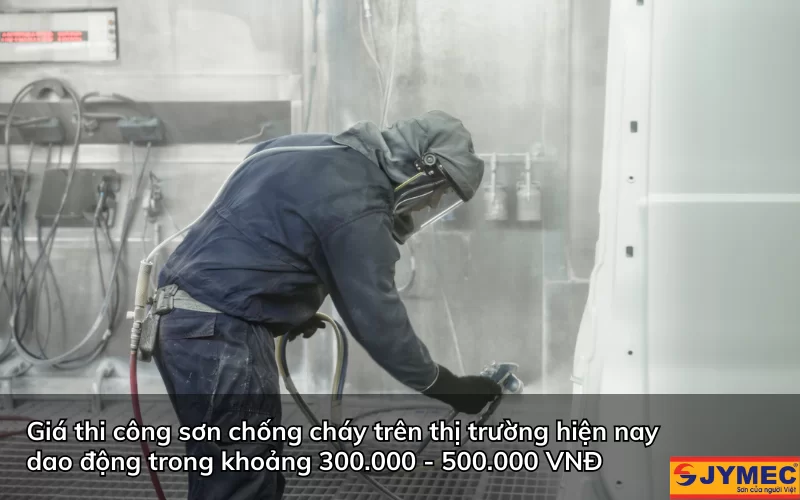 Giá tham khảo dịch vụ thi công sơn chống cháy trên thị trường hiện nay