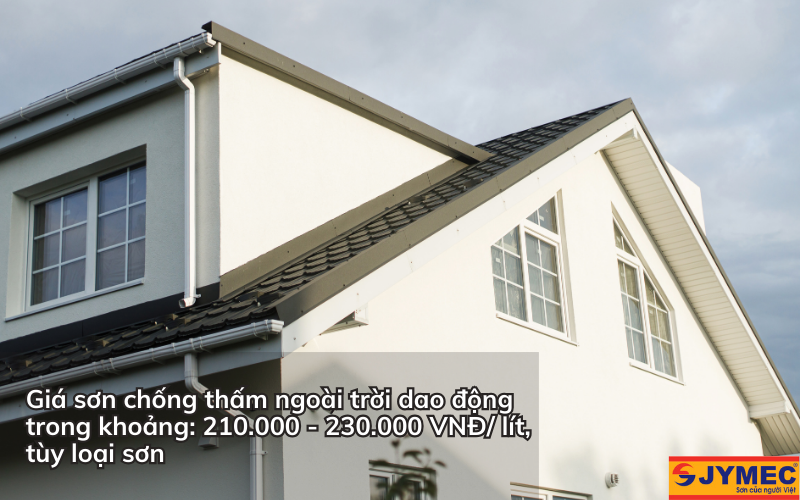 Giá thành các loại sơn chống thấm ngoài trời trên thị trường