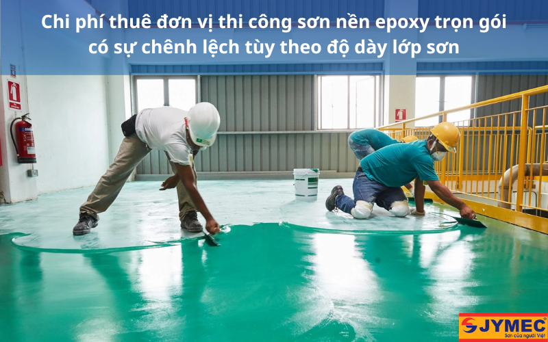 Báo giá thuê nhân công sơn nền epoxy 1m2