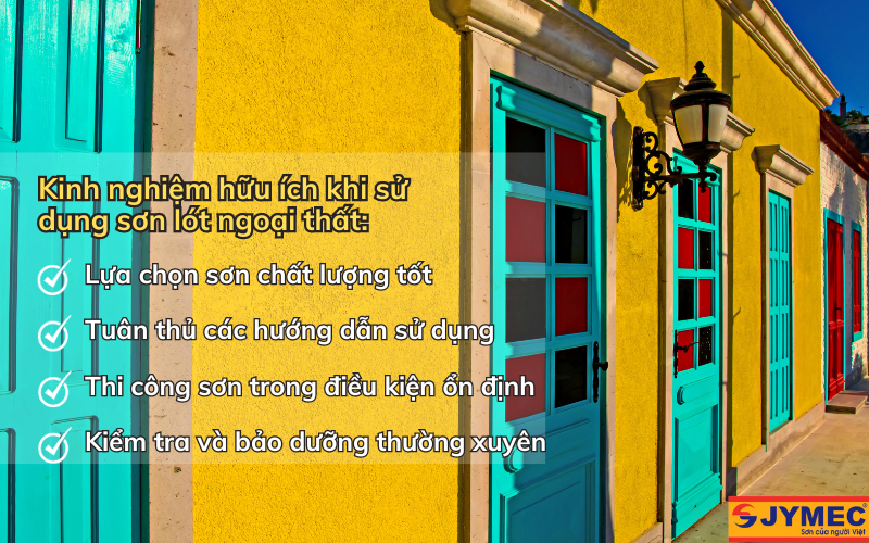 Kinh nghiệm hữu ích khi sử dụng sơn lót ngoại thất