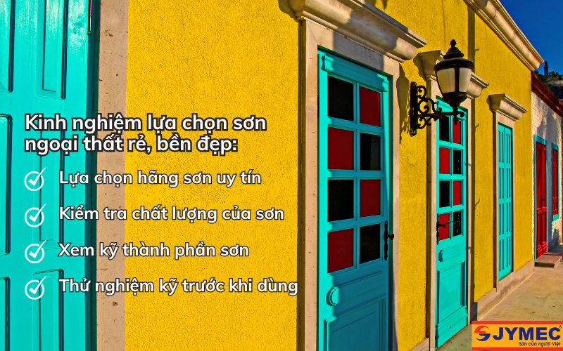 Kinh nghiệm lựa chọn sơn ngoại thất giá rẻ