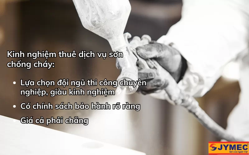 Kinh nghiệm thuê dịch vụ thi công sơn chống cháy