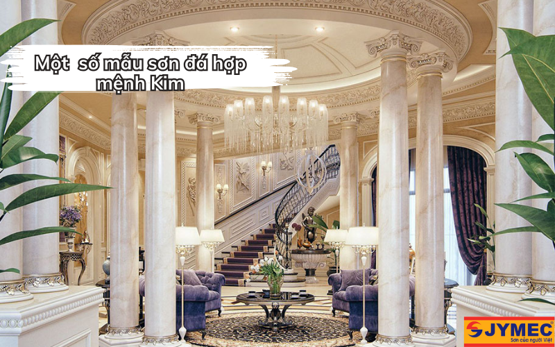 Mẫu sơn giả đá hợp với mệnh Kim