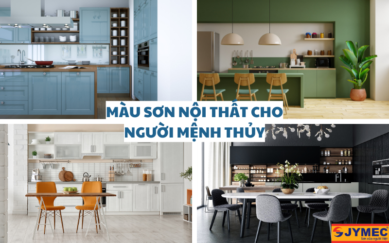 Những màu sơn nội thất hợp mệnh Thủy