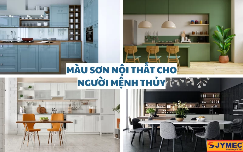 Những màu sơn nội thất hợp mệnh Thủy