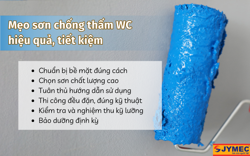 Một vài mẹo thi công sơn chống thấm WC tiết kiệm