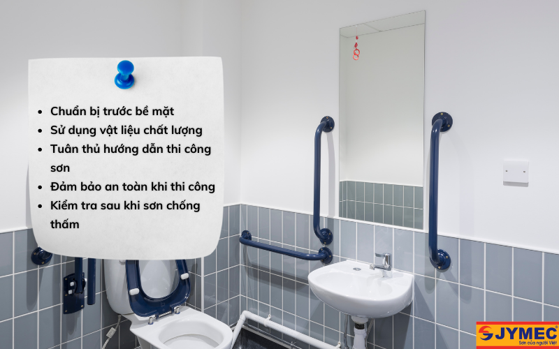Một vài lưu ý cần quan tâm khi sơn chống thấm WC
