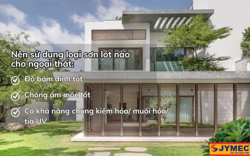 Nên sử dụng sơn lót nào cho ngoại thất
