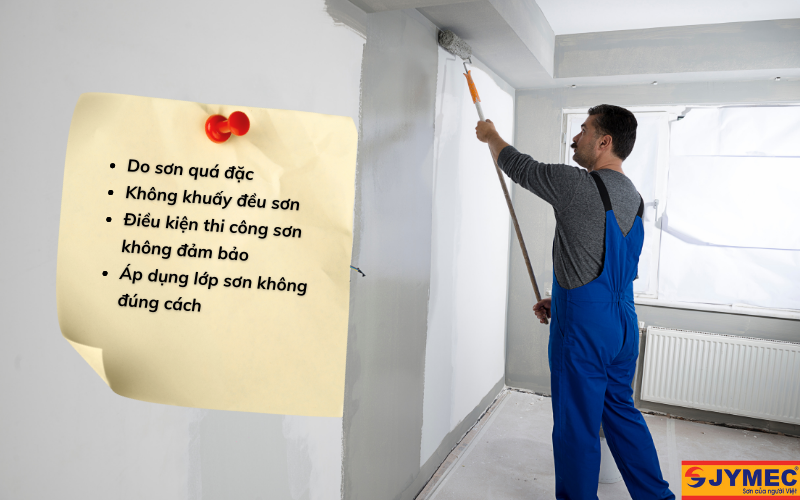 Nguyên nhân sơn tường nội thất bị nhỏ giọt