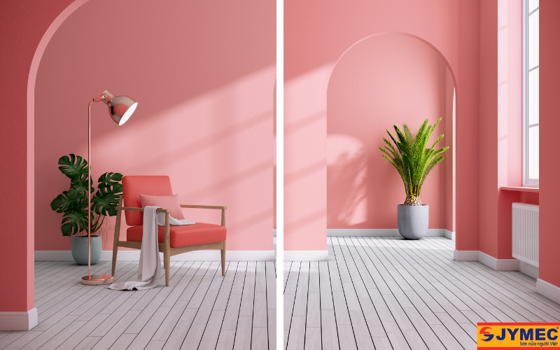 Màu hồng dịu dàng, cá tính cho gia chủ yêu thích sự lãng mạn