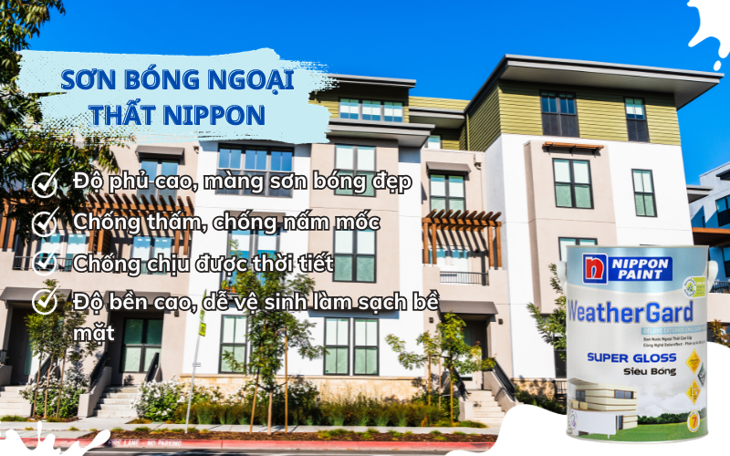 Sơn bóng cao cấp dành cho ngoại thất Nippon