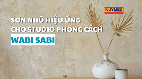 Sơn nhũ hiệu ứng cho Studio phong cách Wabi-sabi