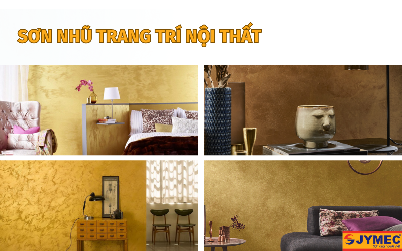 Ứng dụng sơn nhũ trong trang trí nội thất