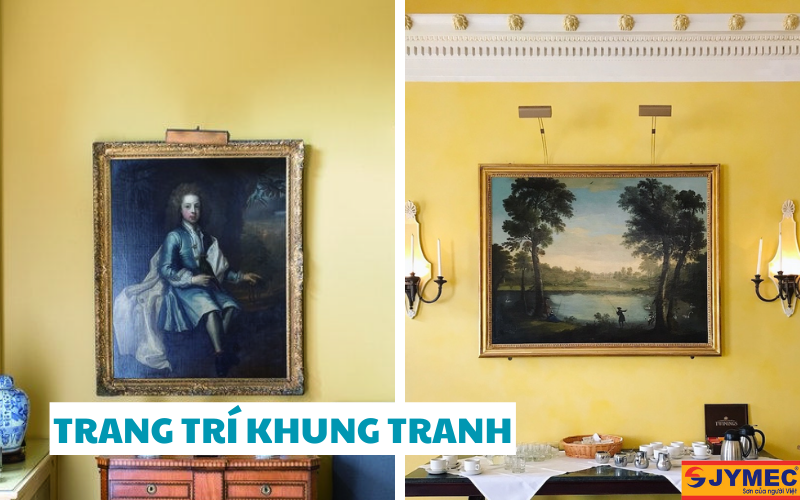 Trang trí khung tranh với sơn nhũ vàng