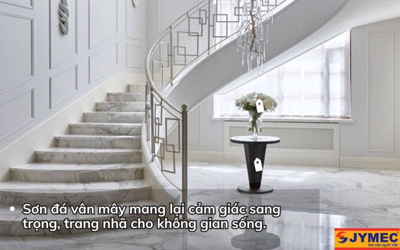 Tại sao các mẫu sơn đá vân mây được nhiều người yêu thích?