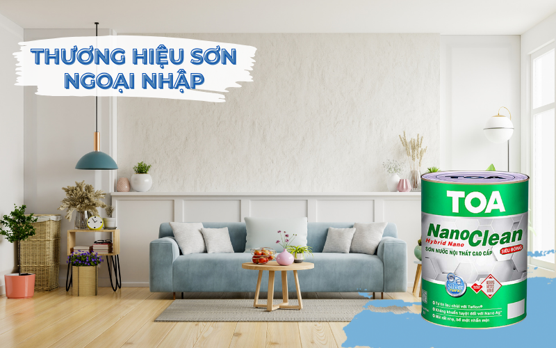 TOA – Thương hiệu sơn ngoại nhập được ưa chuộng