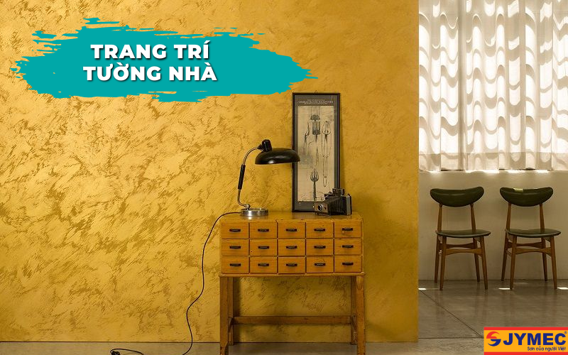 Ứng dụng sơn nhũ trang trí tường nhà