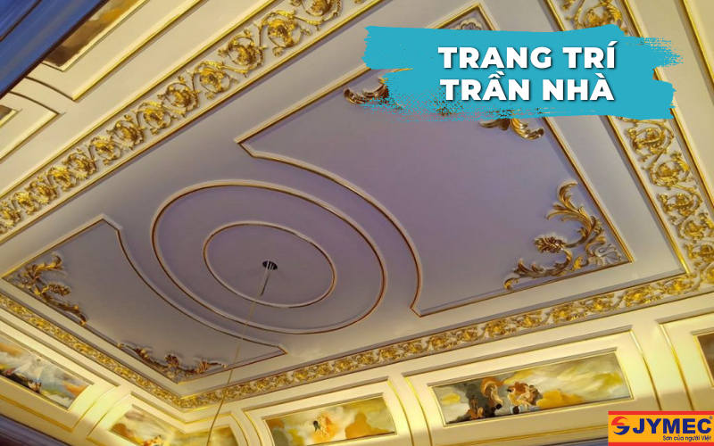 Sử dụng sơn nhũ trang trí trần nhà