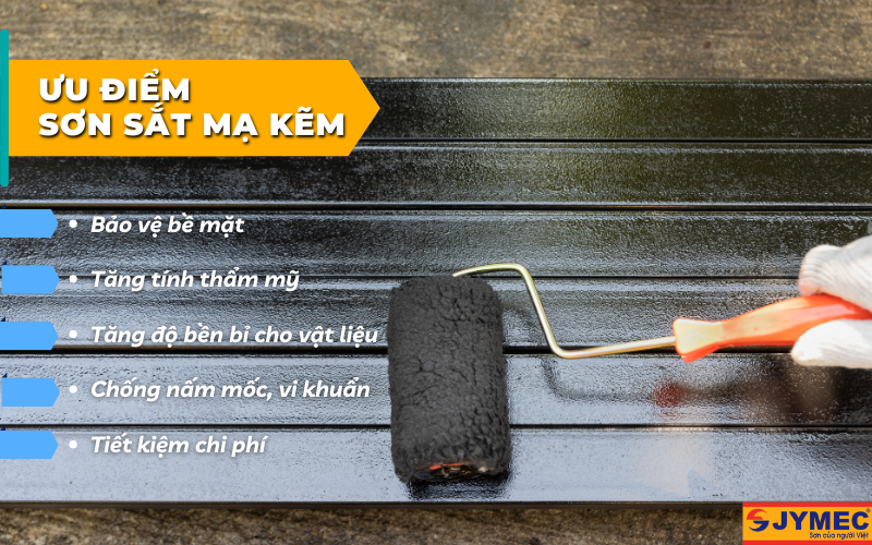 ưu điểm của sơn sắt mạ kẽm