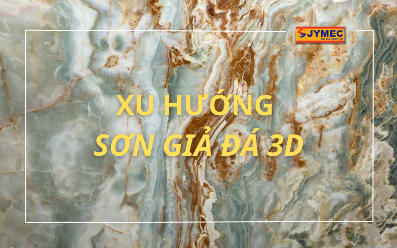 Xu hướng sơn giả đá 3D trong kiến trúc nghệ thuật