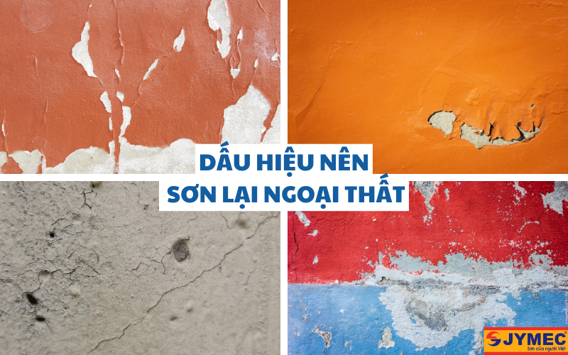 Dấu hiệu nên sơn lại ngoại thất Dấu hiệu nên sơn lại ngoại thất