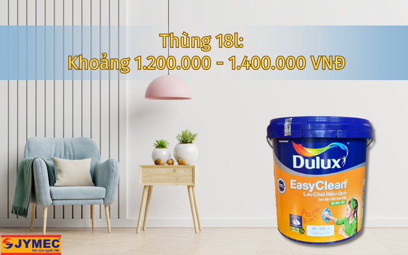 Mức giá sơn nhà Dulux