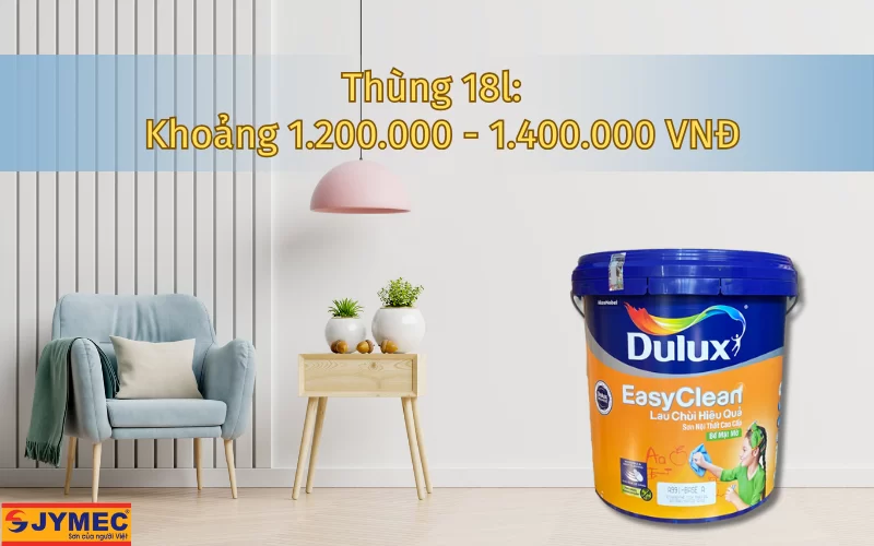 Mức giá sơn nhà Dulux